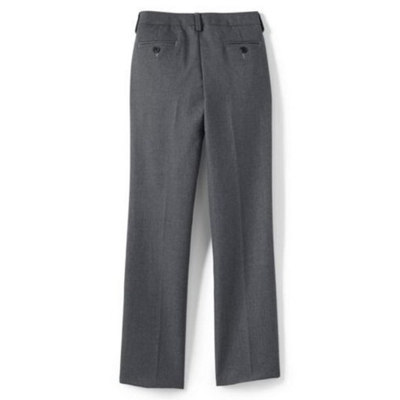 NWT LANDS' END UNIFORM GIRLS DRESS PANTS GRAY 14 - Picture 2 of 5
